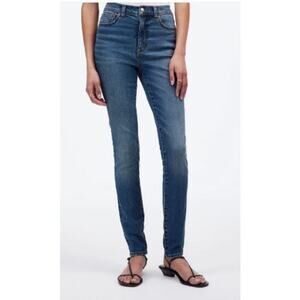 Madewell Womens 26 10" High Rise Skinny Jeans Blue Cotton Blend Pockets Stretch